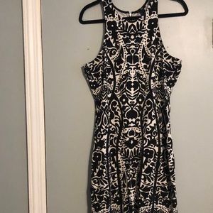 H&M Dress Size Large Black and White